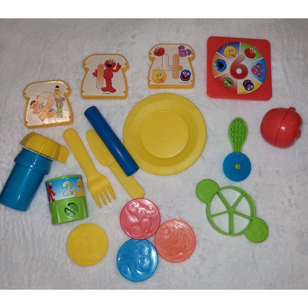 Vintage Sesame Street Play Doh Set Counting